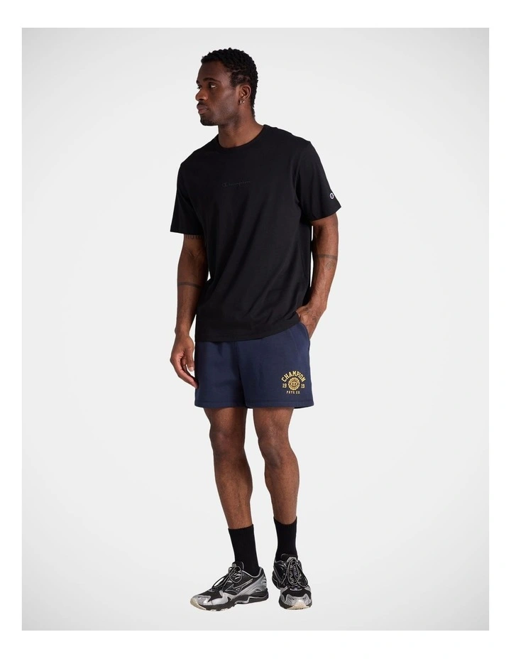 Varsity Shorts in Navy image 4