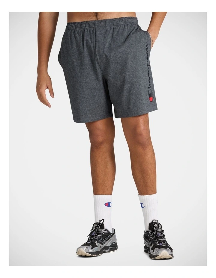 Script Jersey Shorts Granite Heather image 1