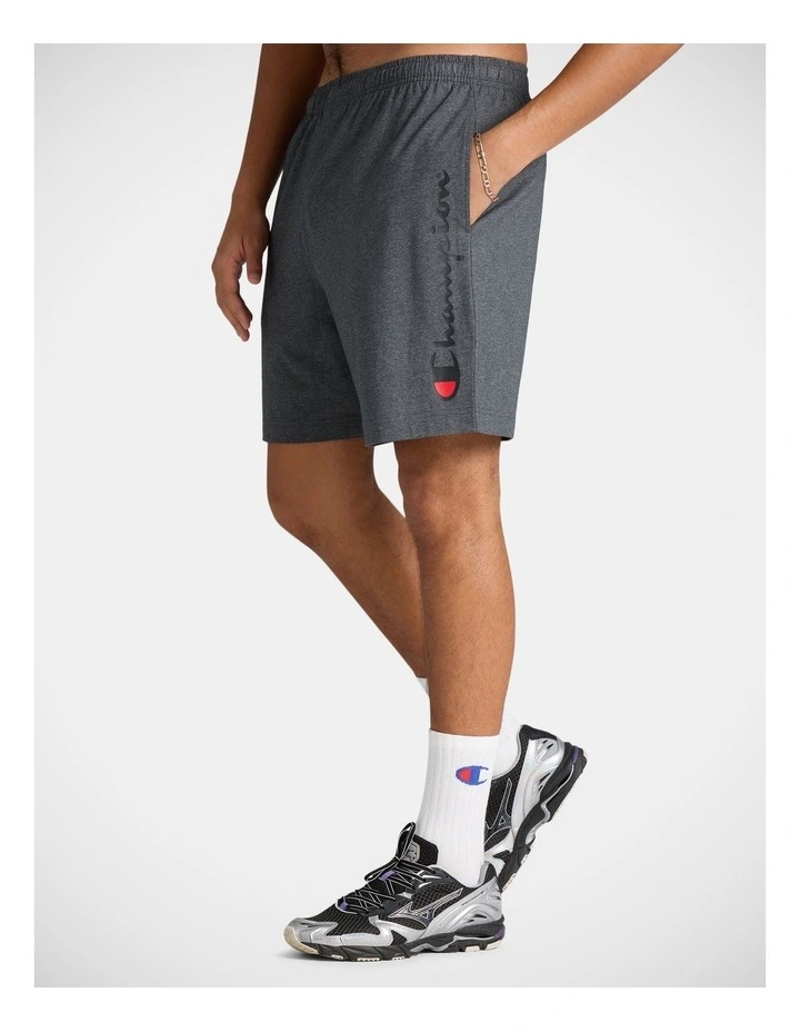 Script Jersey Shorts Granite Heather image 3