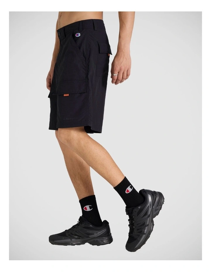 Ripstop Cargo Shorts Black image 3