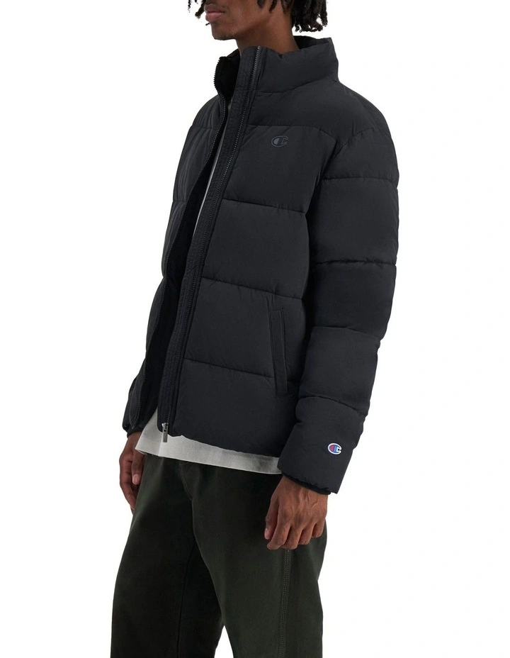 Rochester Tape Puffer Jacket in Black image 2