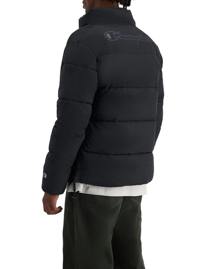 Rochester Tape Puffer Jacket in Black image 3