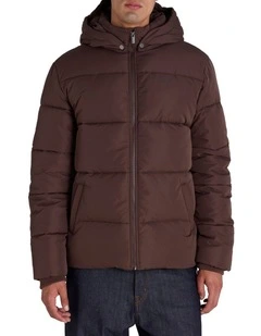 Puffer Jacket in Brown
