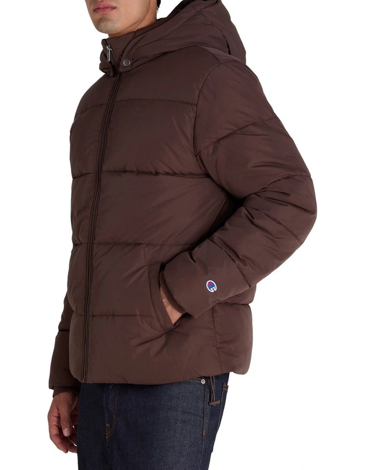 Puffer Jacket in Brown image 2