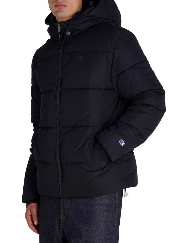 Rochester Puffer Jacket in Black image 2