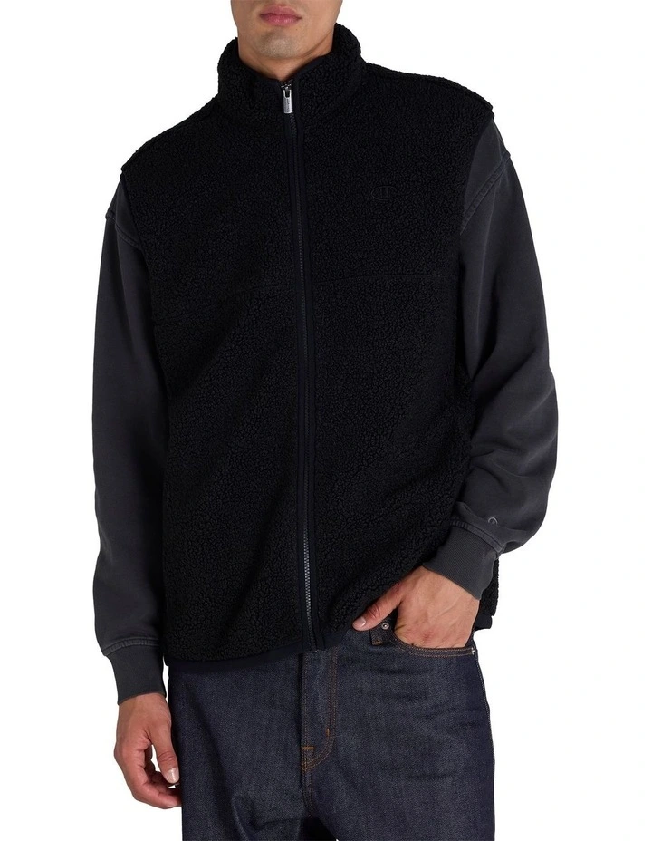 Sherpa Vest in Black image 1