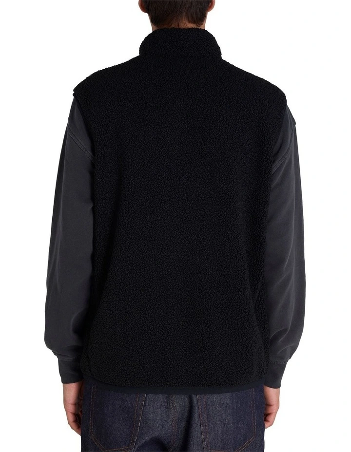 Sherpa Vest in Black image 2