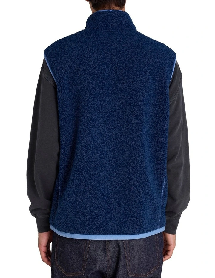 Sherpa Vest in Blue image 2