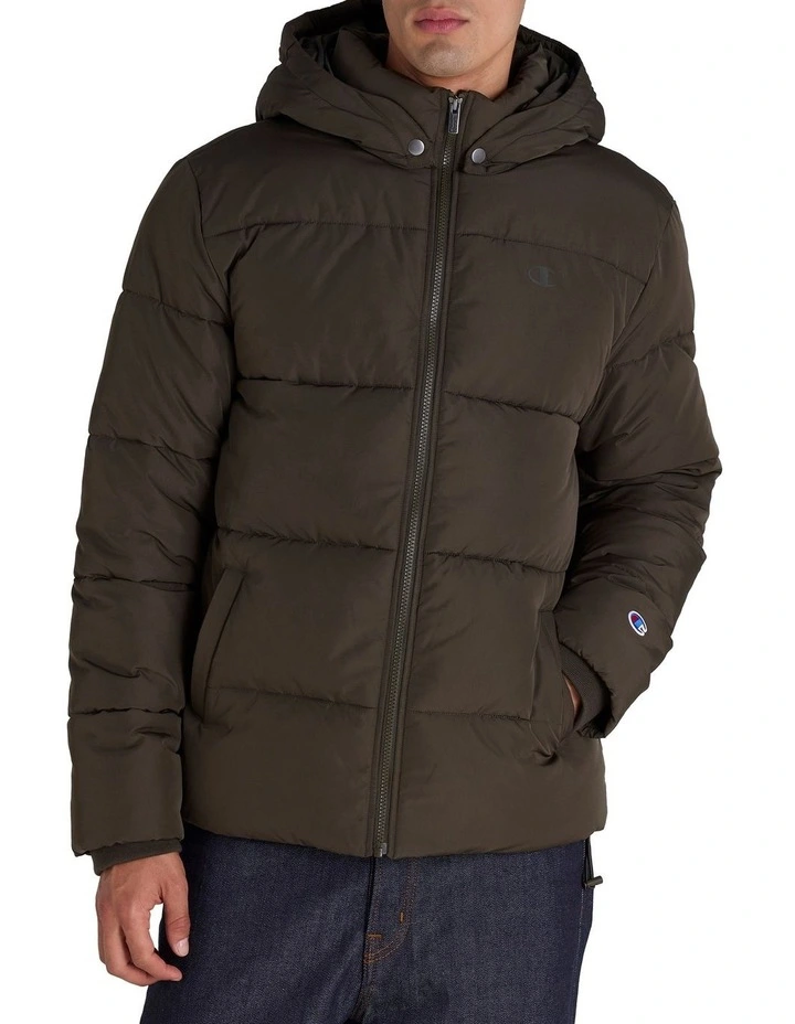 Roc Puffer Jacket in Green image 1