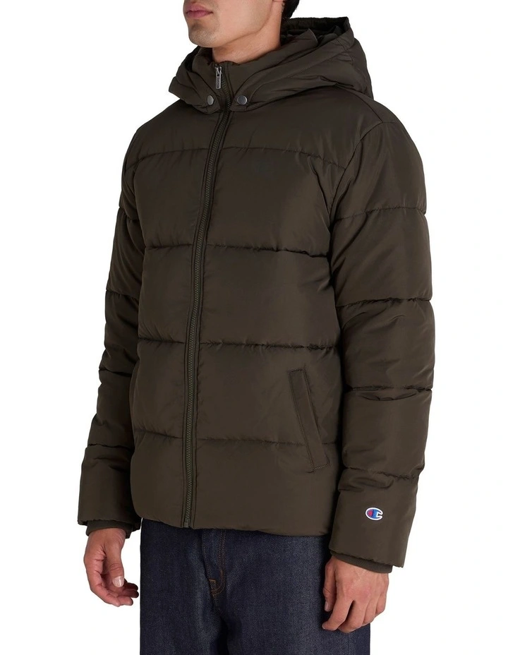 Roc Puffer Jacket in Green image 3