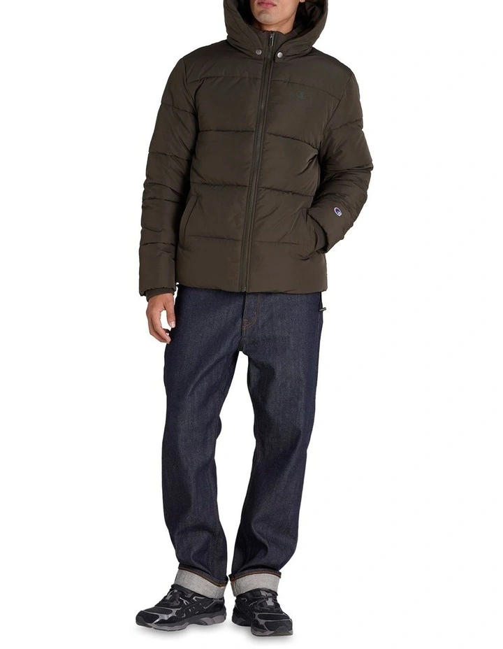 Roc Puffer Jacket in Green image 4
