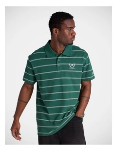 Yarn Dye Club Polo Hunter Green