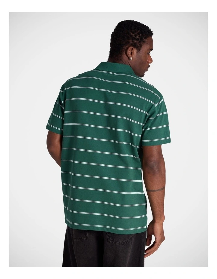 Yarn Dye Club Polo Hunter Green image 2