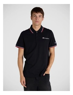 Tipping Script Polo Black