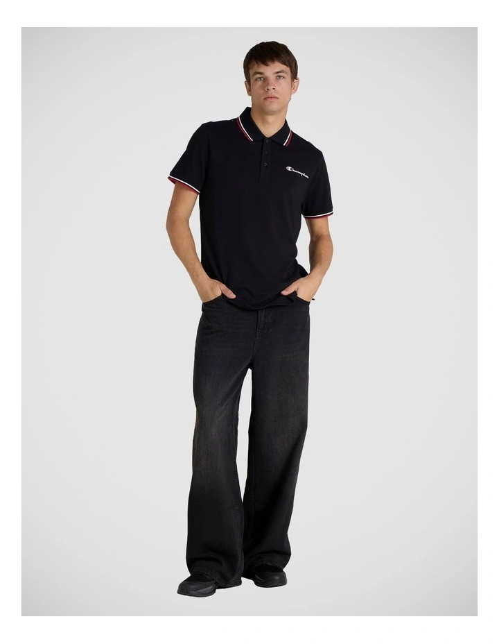 Tipping Script Polo Black image 4