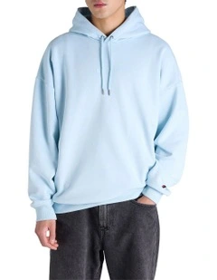 Tonal Script Hoodie in Blue