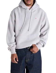 Reverse Weave C Logo Hoodie in Albatross