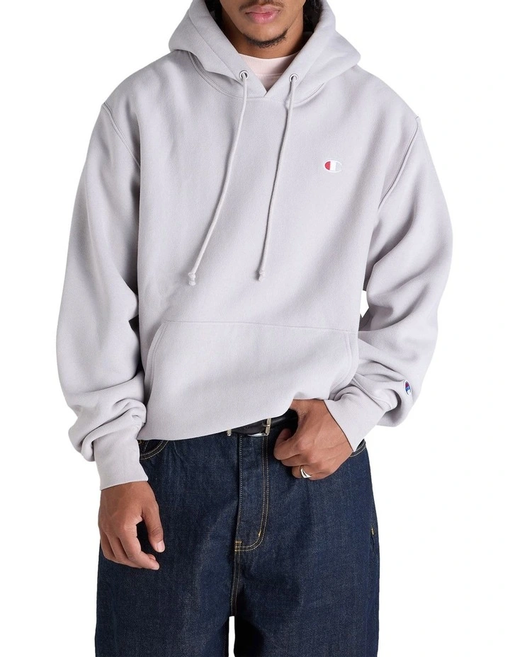 Reverse Weave C Logo Hoodie in Albatross image 1
