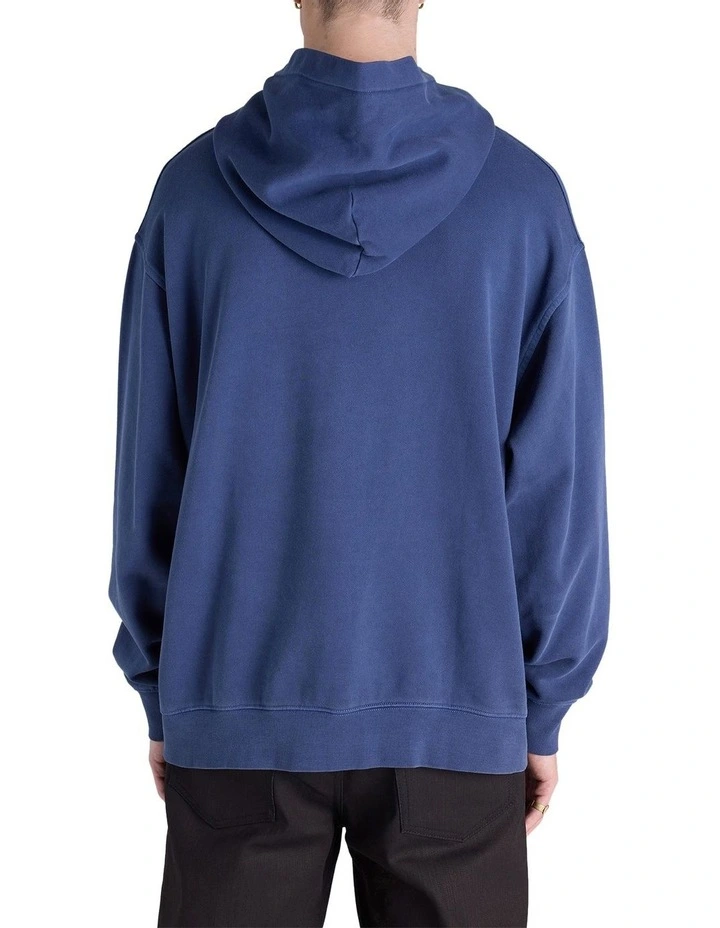Rochester Vintage Wash Hoodie in Blue image 2