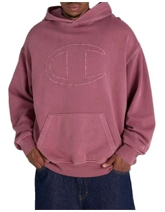 Vintage Wash Hoodie in Red