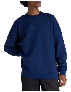Tonal O/S Pullover in Midnight Vista Blue
