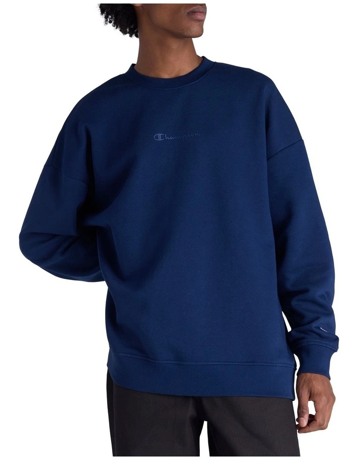 Tonal O/S Pullover in Midnight Vista Blue image 1