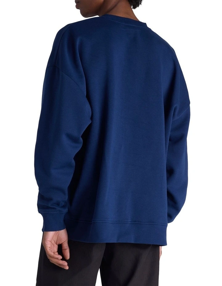 Tonal O/S Pullover in Midnight Vista Blue image 2