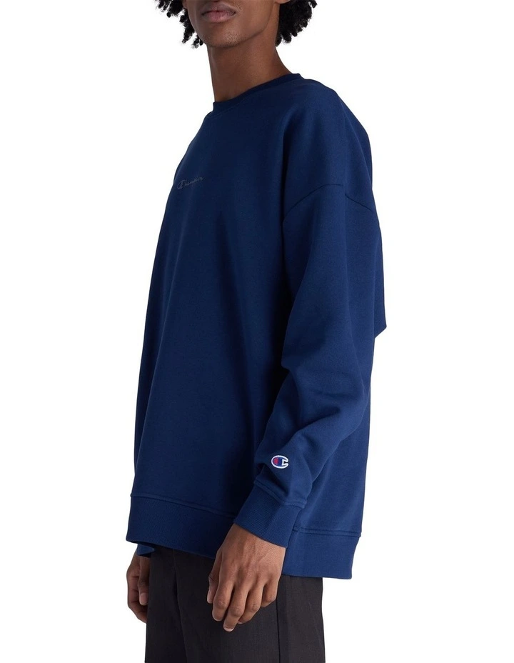 Tonal O/S Pullover in Midnight Vista Blue image 3