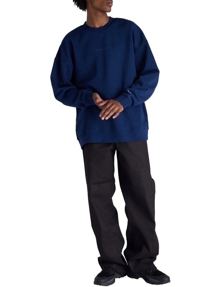 Tonal O/S Pullover in Midnight Vista Blue image 4
