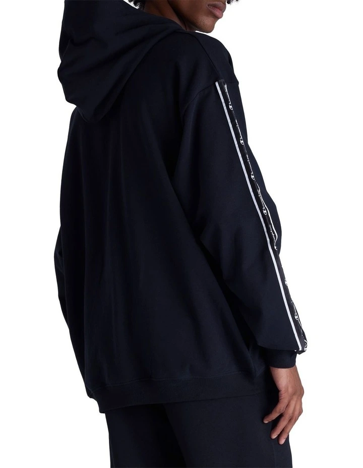 Lux Taping Hoodie in Black image 2
