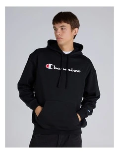 Script Hoodie Black Black