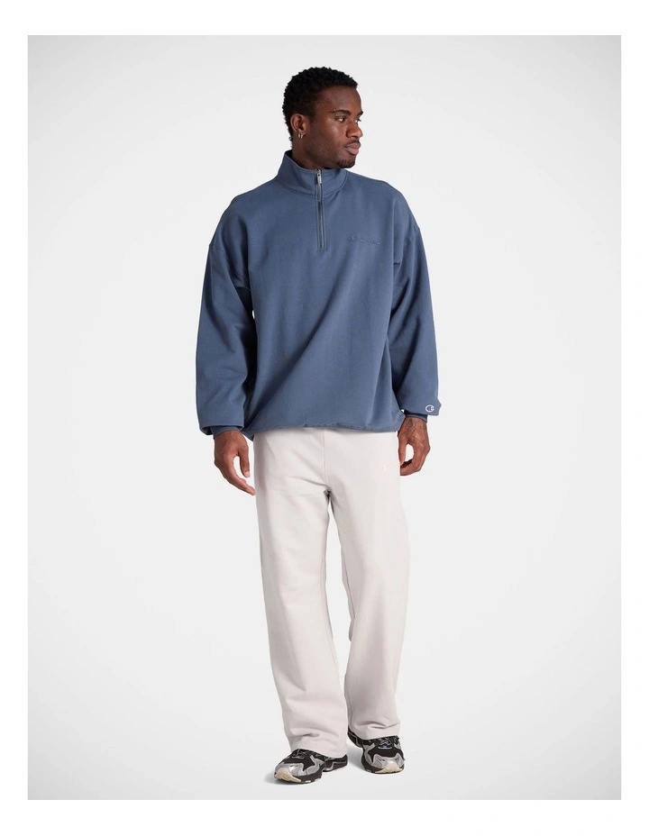 Tonal Script Quarter Zip Steel Type image 4