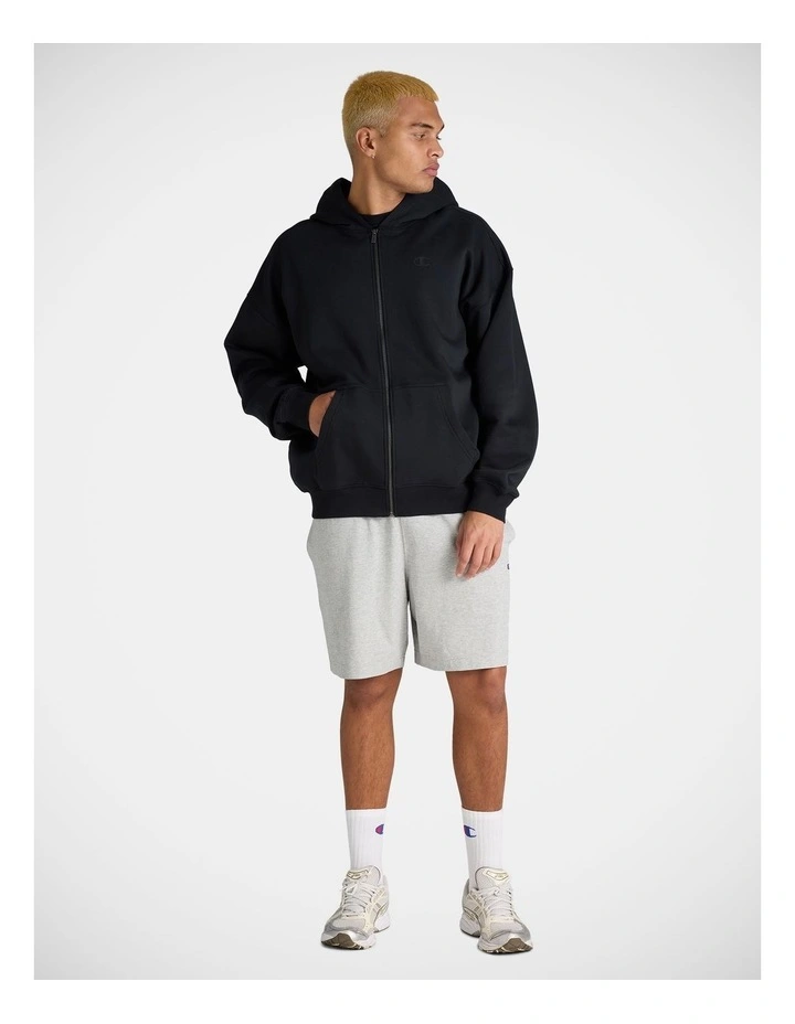 Tonal C Zip Hoodie Black image 4