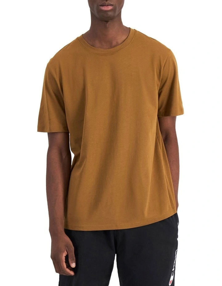 Jersey Lightweight Staple Tee in Brown Roux image 1