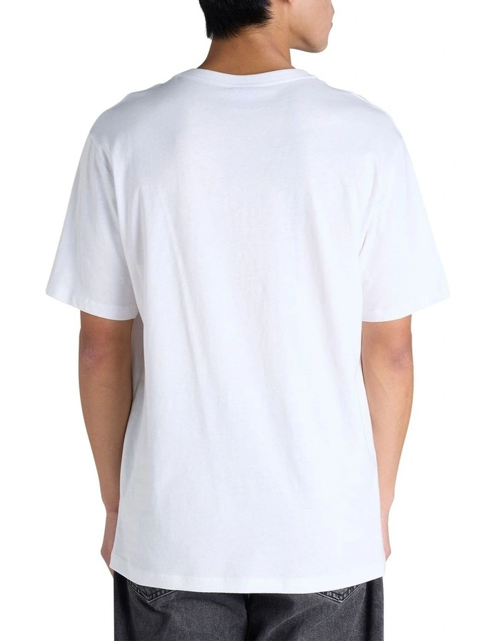 Puff Script Tee in White image 3