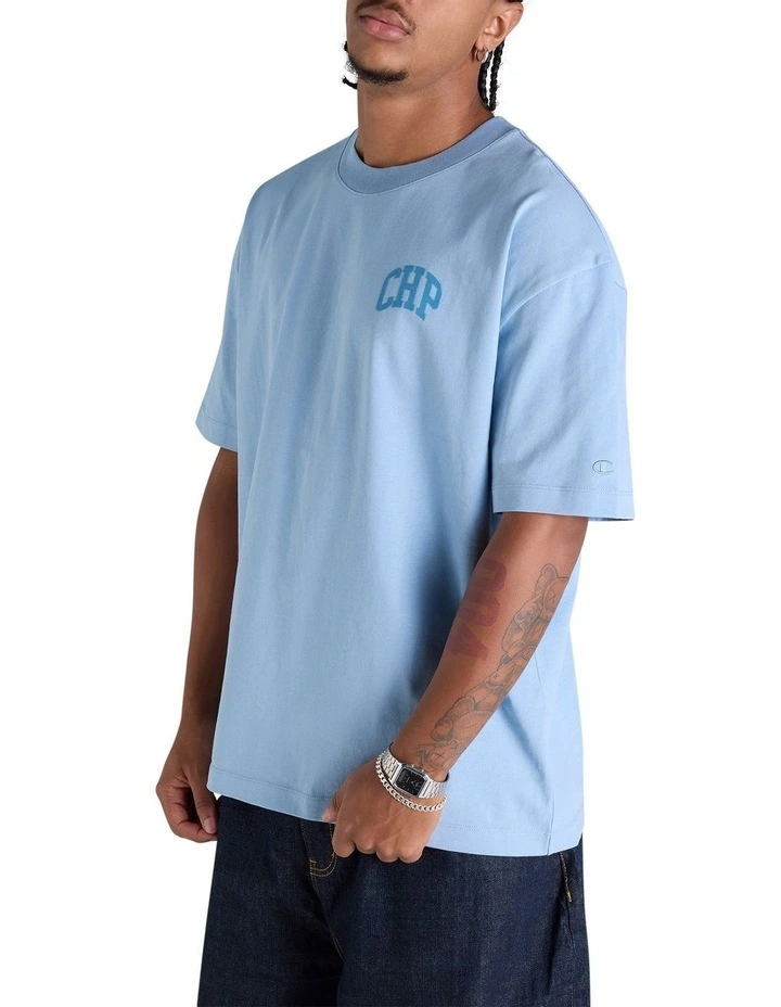 Preminum Logo Tee in Blue image 3