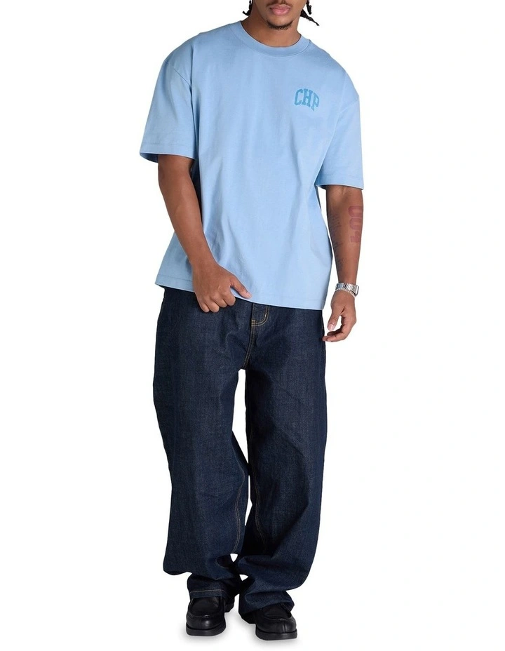 Preminum Logo Tee in Blue image 4
