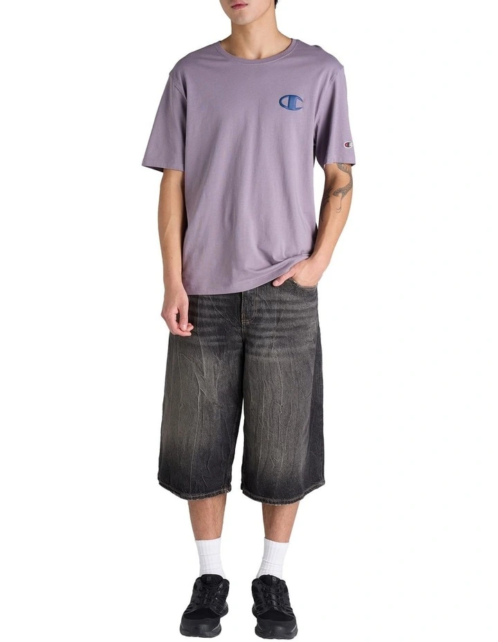 Puff C-Logo Tee in River Stone image 4