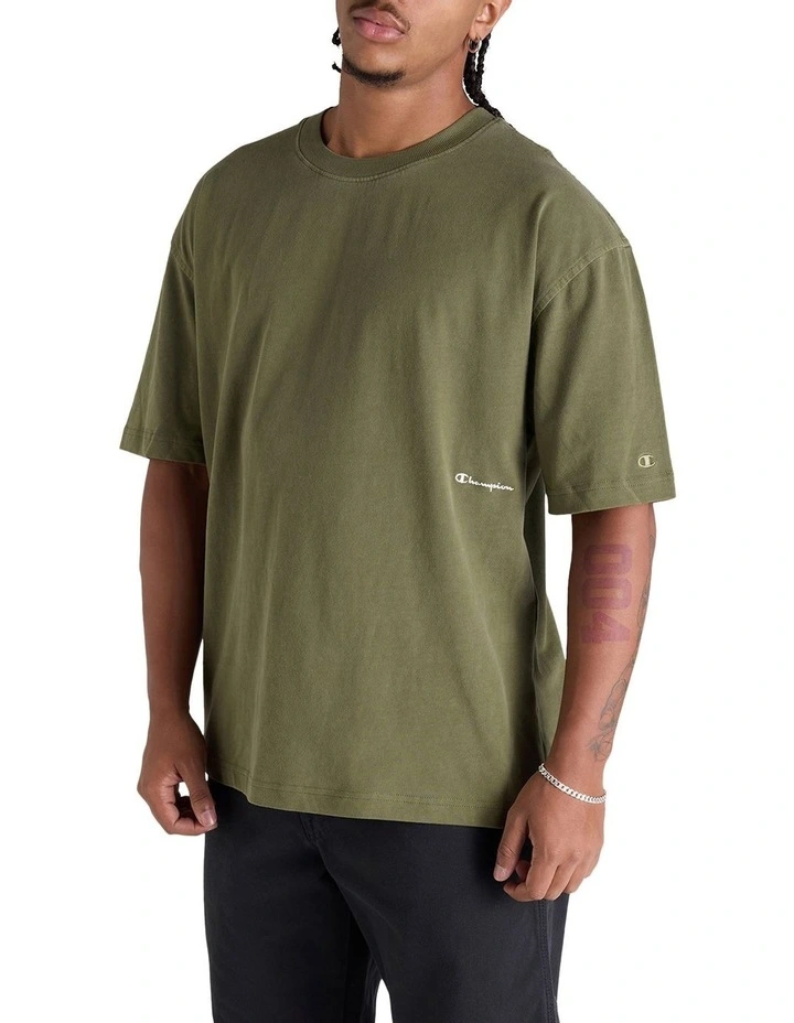 Rochester Vintage Wash Tee in Immersive Olive image 3