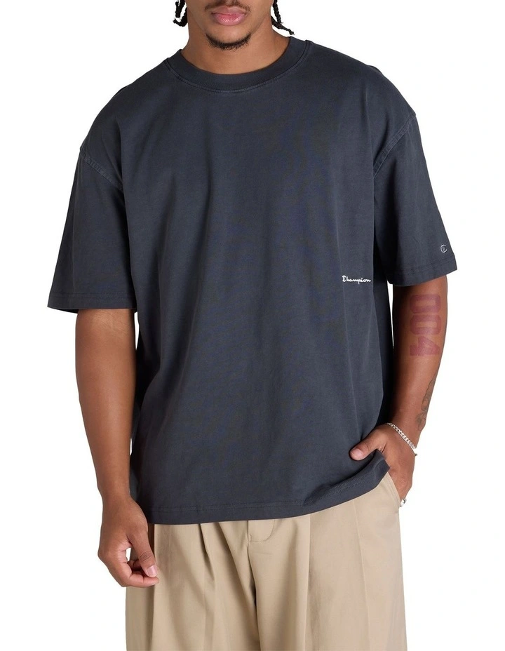 Rochester Vintage Wash Tee in Black image 1