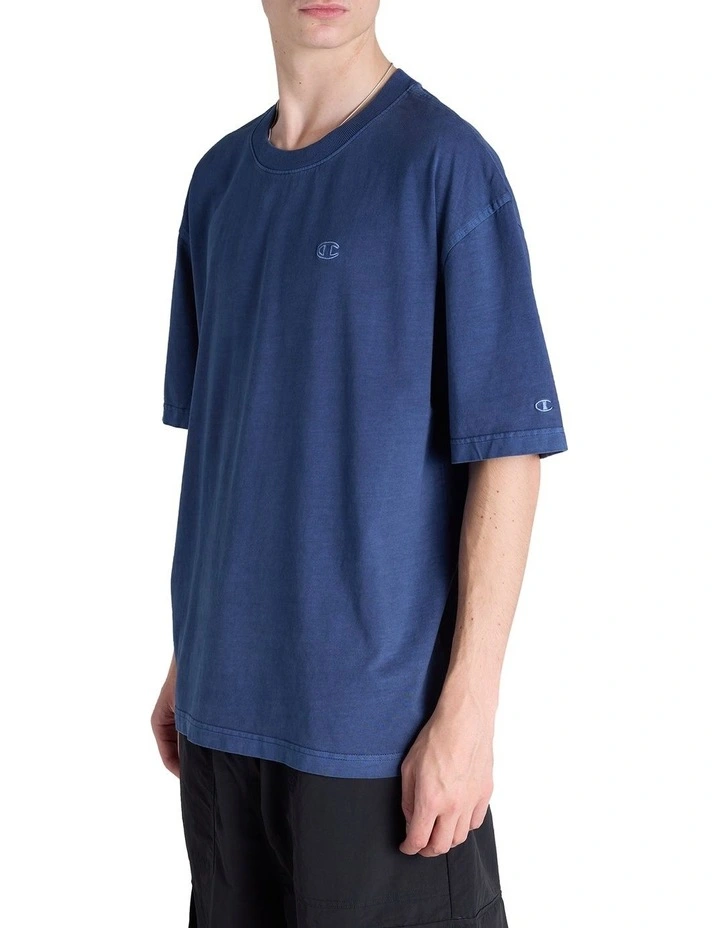Vintage Wash Tee in Navy image 3