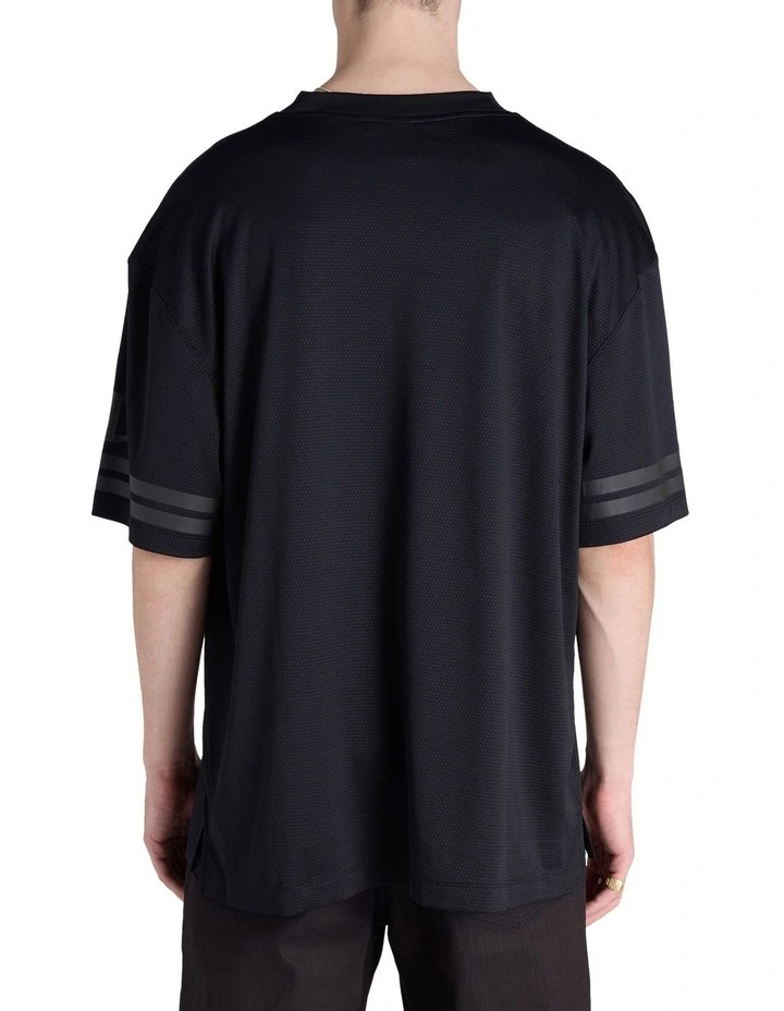 Mesh Tee in Black image 2