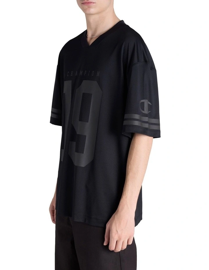 Mesh Tee in Black image 3