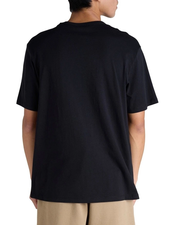 Script Tonal Tee in Black image 2