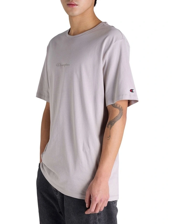 Script Tonal Tee in Purple image 3