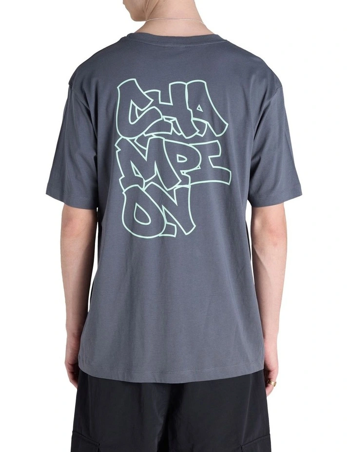 Endless Summer Graphic Print Tee in Grey image 2