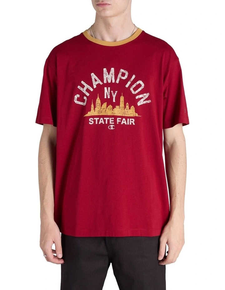 State Fair Ringer Tee in Red image 1