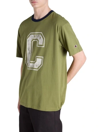 State Fair Ringer Tee in Green