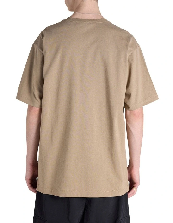 Capital Graphic Tee in Khaki image 2