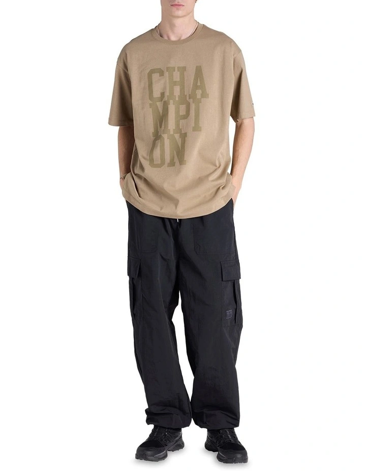 Capital Graphic Tee in Khaki image 3